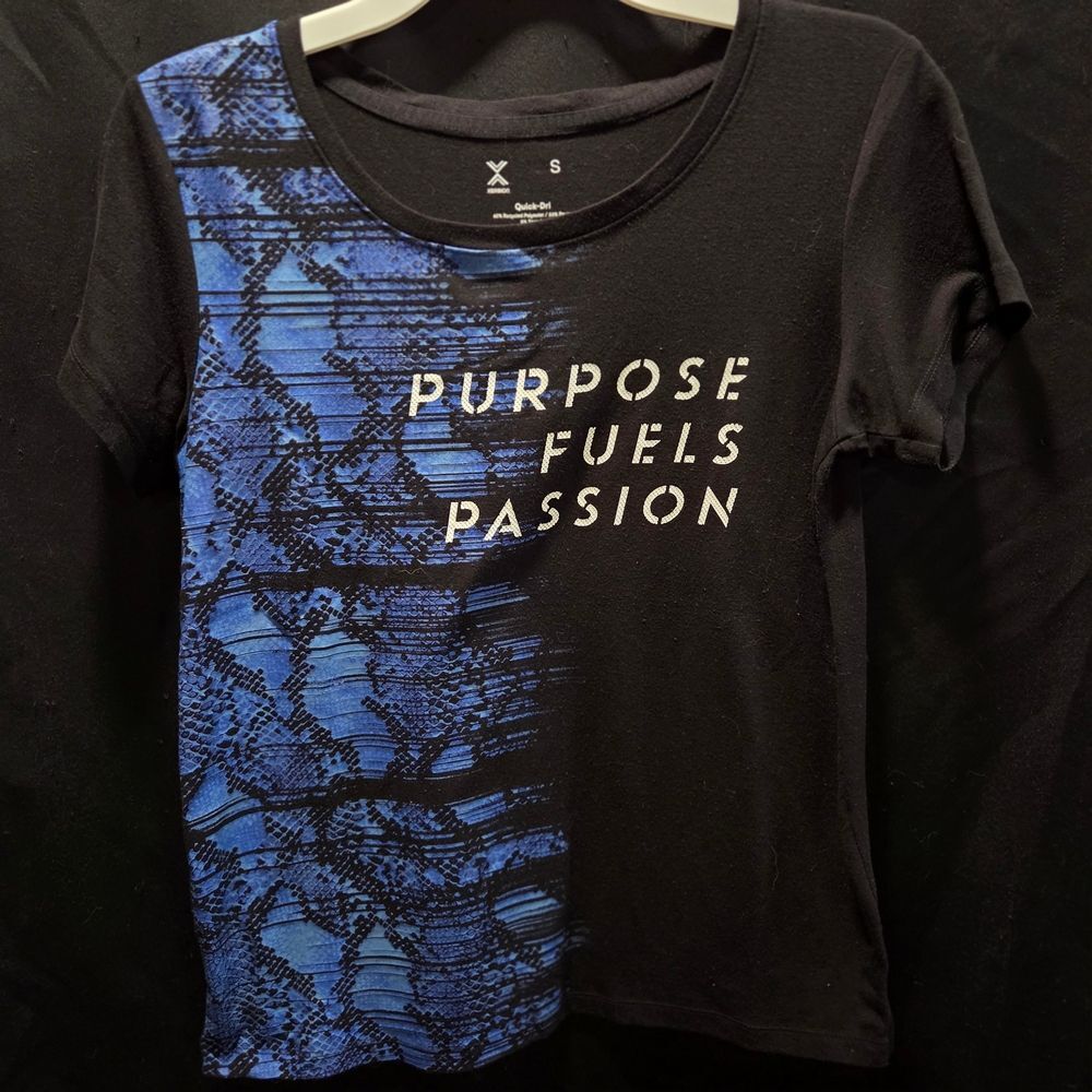 Purpose Fuels Passion Xersion Quick-Dri T-Shirt Women's Athletic Activewear S